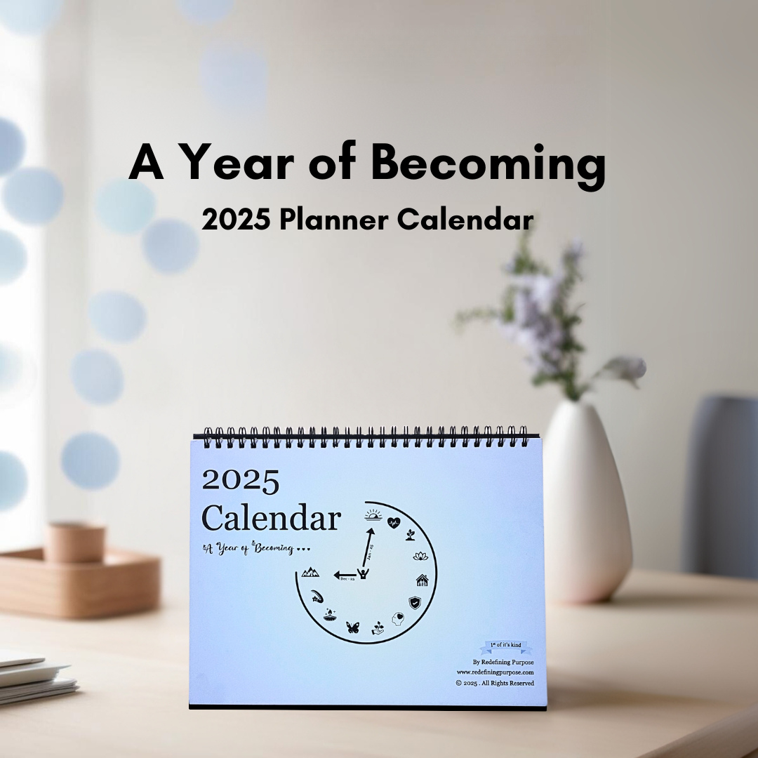 2025 Planner Desk Calendar on Table